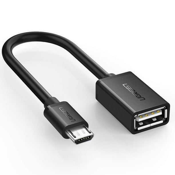 OTG Micro-USB to USB 2.0 Right Angle Adapter works for BLU Pure View is High Speed Data-Transfer Cable for connecting any compatible USB Accessory/Device/Drive/Flash/ and truly On-The-Go! Black 